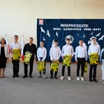 Uczniowie klasy I technikum przetwórstwa mleczarskiego